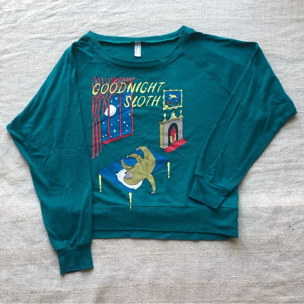 AMERICAN APPAREL — long sleeve tee